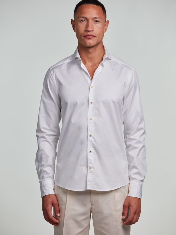 Stenstrøms skjorte regular 674221-1467 twill hvid