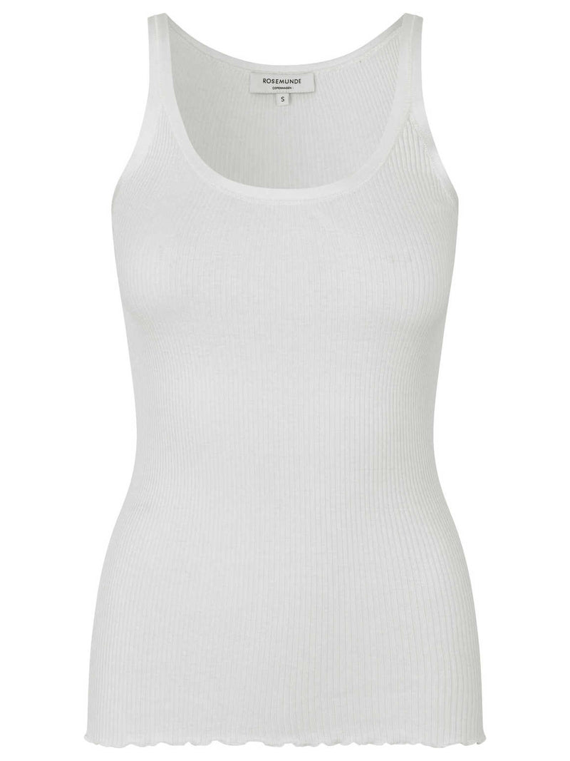 Rosemunde RWBelle Silk U-Neck Top 5182 Col. New White
