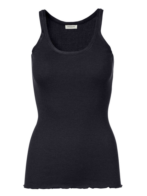 Rosemunde RWBelle Silk U-Neck Top 5182 Col. Navy