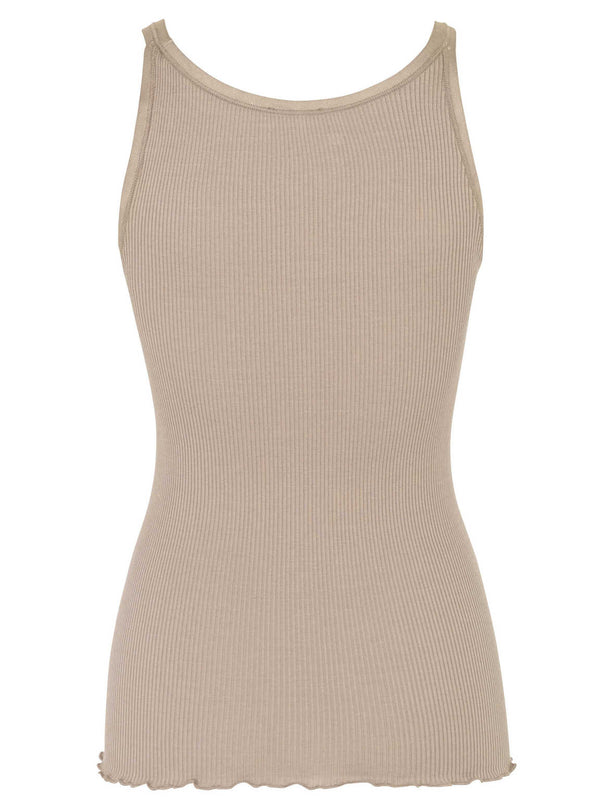Rosemunde RWBelle Silk U-Neck Top 5182 Col. Cacao
