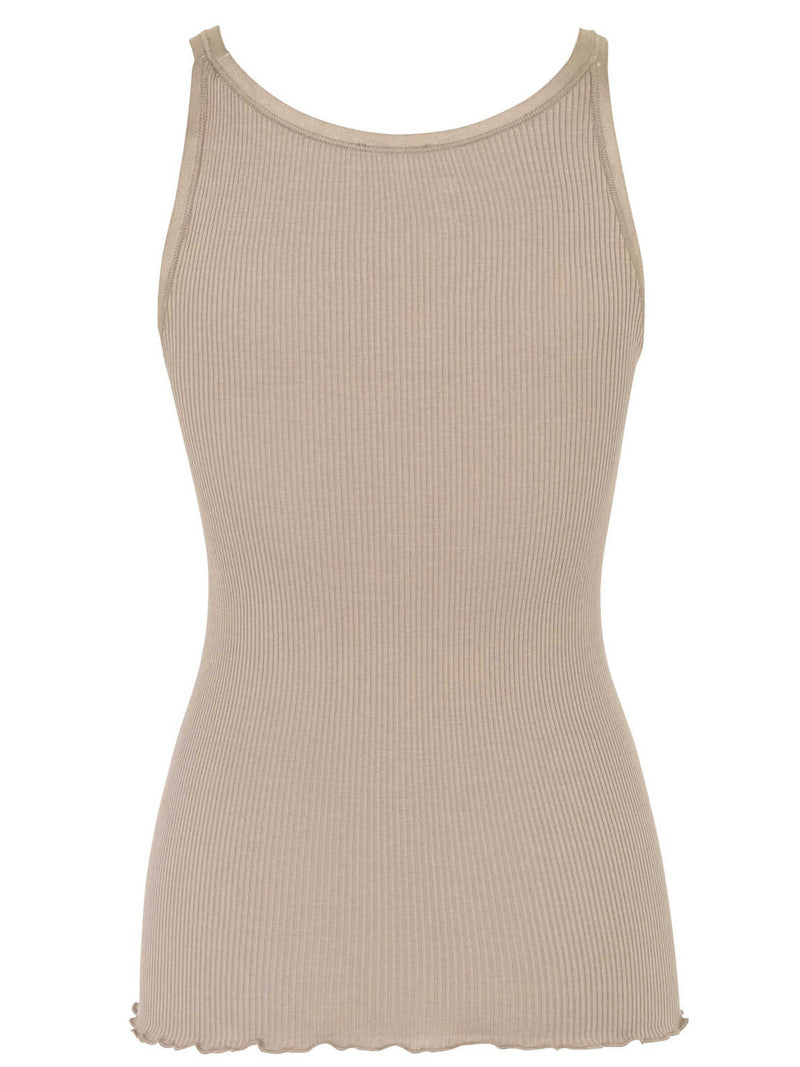 Rosemunde RWBelle Silk U-Neck Top 5182 Col. Cacao
