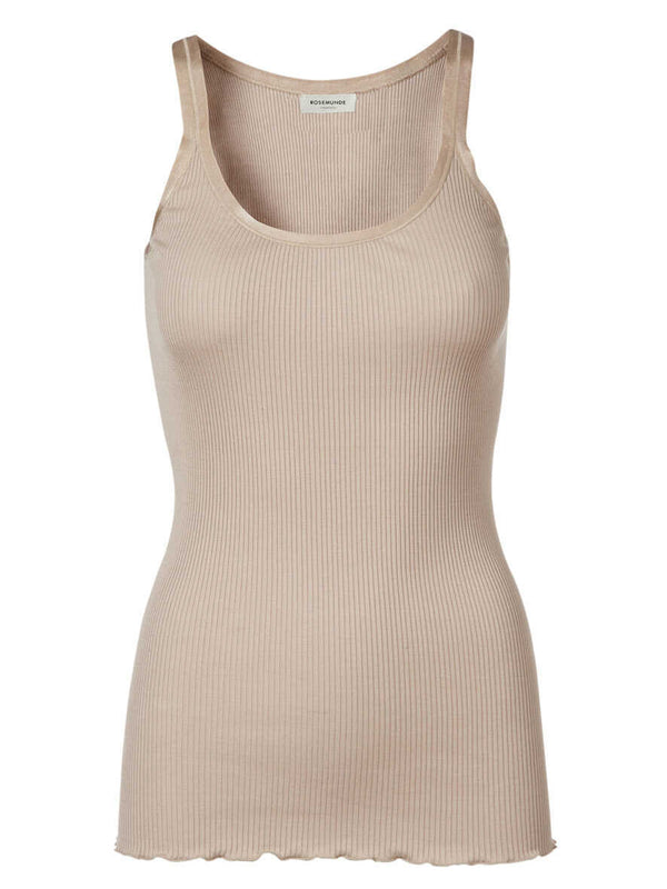 Rosemunde RWBelle Silk U-Neck Top 5182 Col. Cacao