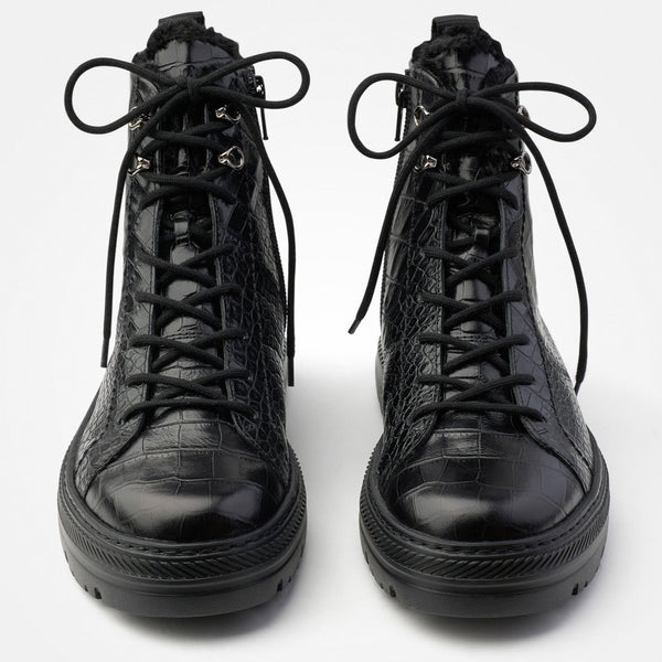 Paul Green Støvle Croco 5287-07x Sort