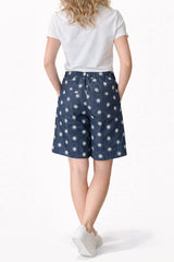 TELERIA ZED Katy Shorts Col. Denim m.blomster