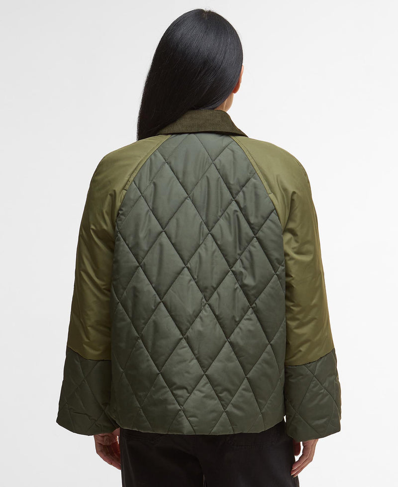 Barbour jakke Martha LQU1840 quilt kort army