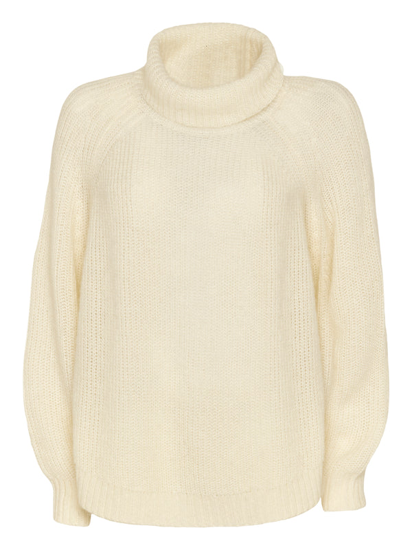 Sand Copenhagen Strik Lihi Roll Neck 5618 Hvid 010