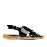 Angulus Sandal lak 5784-1012320 Sort m.flet