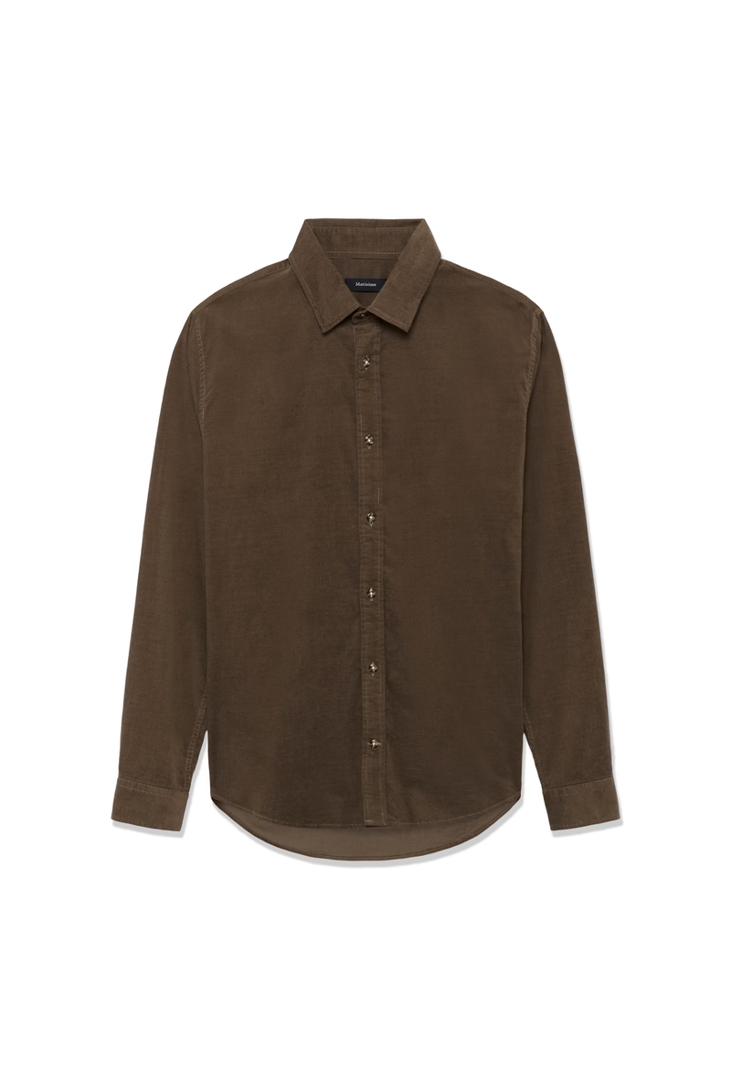 Matinique skjorte fløjl Trostol 30206348 brun
