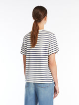 MaxMara T-Shirt Olga 2515971042 Col. Offwhite/Navy