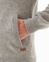 Barbour cardigan Patch zip MKN0731 sand