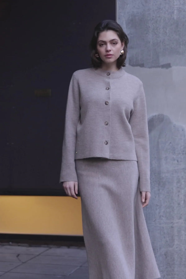 PBO Mantra Knit Skirt PBO1360 Col. Sand Melange