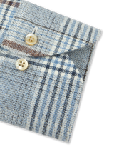Stenstrøms skjorte flannel 606711-1952 lyseblå