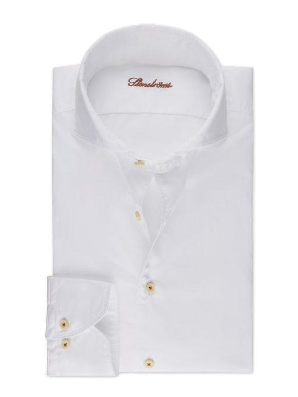Stenstrøms skjorte regular 674221-1467 twill hvid