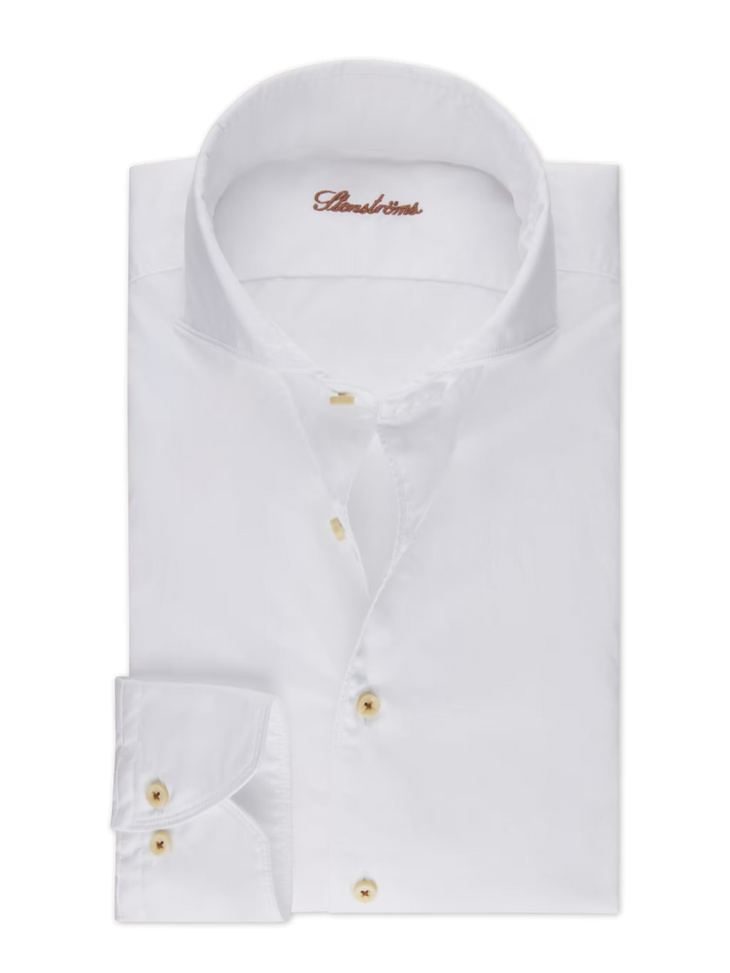 Stenstrøms skjorte regular 674221-1467 twill hvid