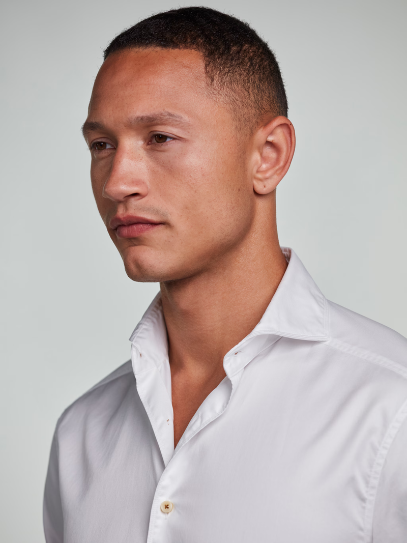 Stenstrøms skjorte regular 674221-1467 twill hvid