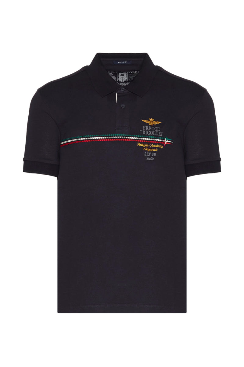 Aeronautica polo t-shirt PO1698 navy