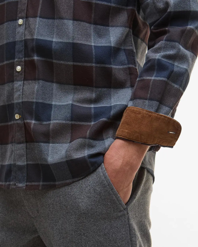 Barbour skjorte MSH5057 Valley brun/grå