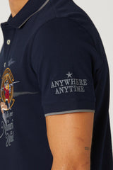 Aeronautica polo t-shirt PO1706 navy