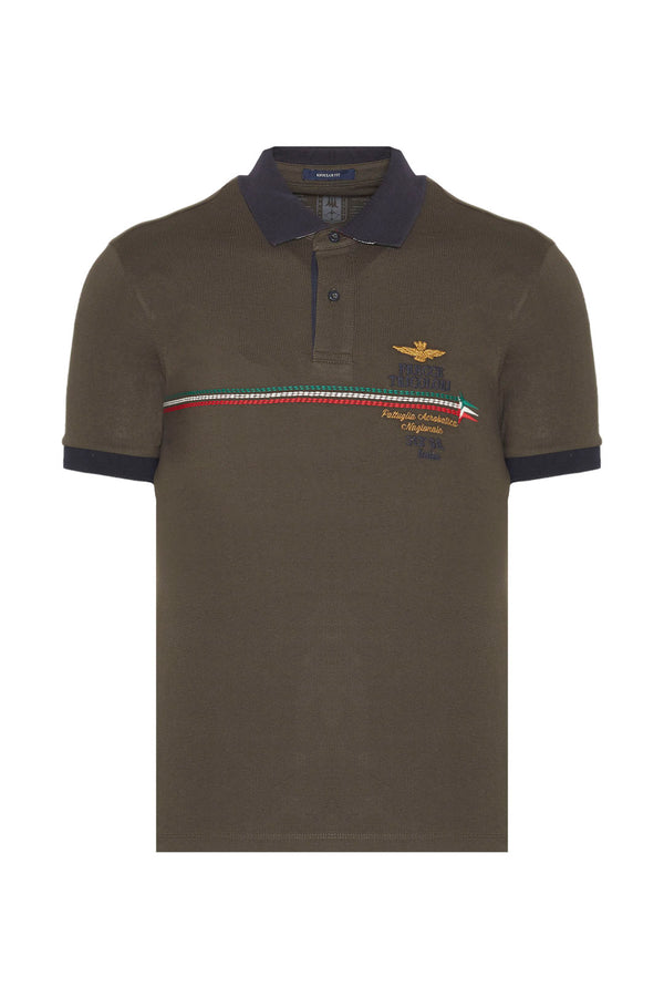 Aeronautica Polo-T-shirt, PO1698,grøn/army (57512