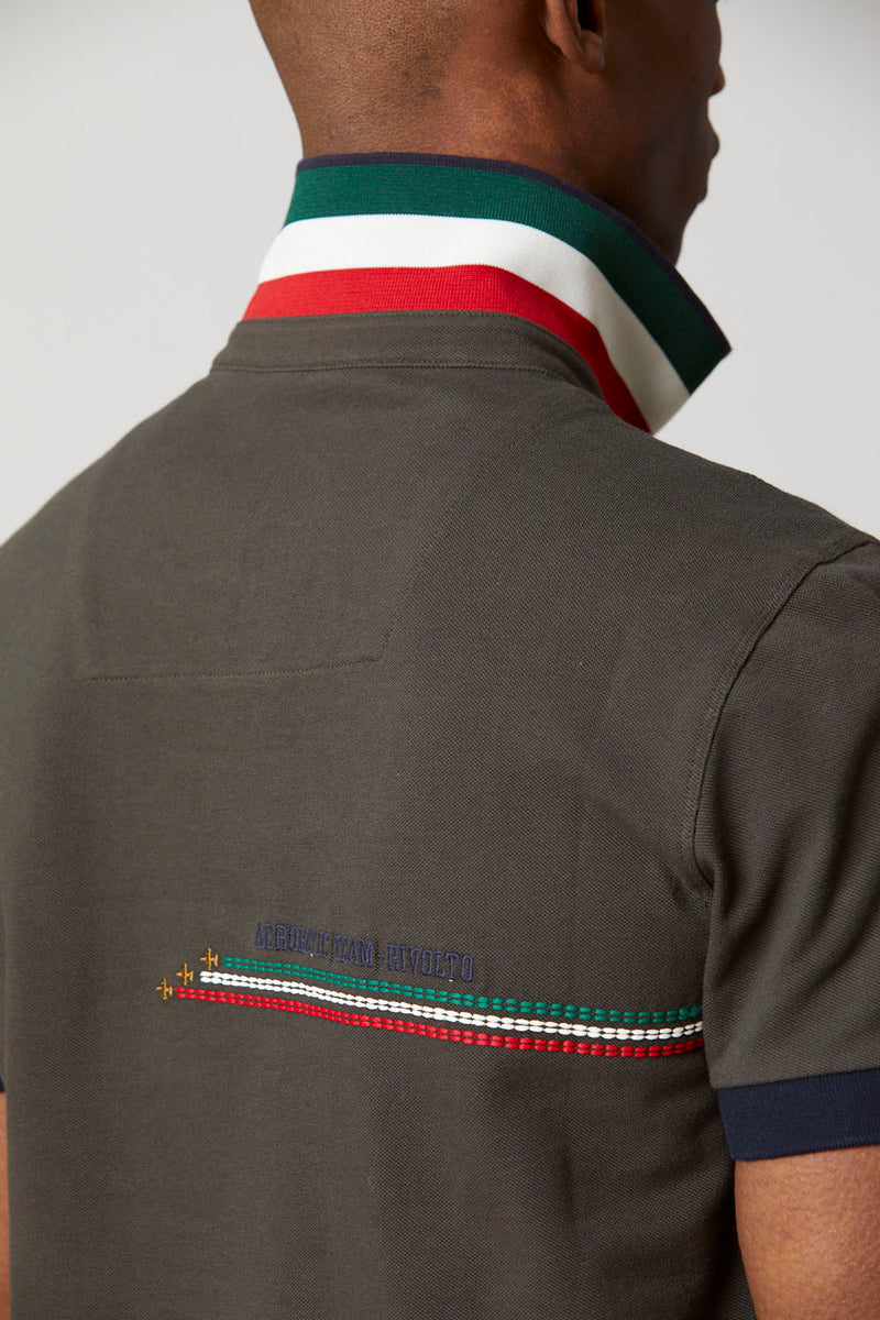 Aeronautica Polo-T-shirt, PO1698,grøn/army (57512