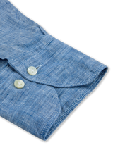 Stenstrøms hørskjorte 675721 7970 fitted, blue