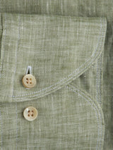 Stenstrøms hørskjorte 675721 7970 fitted, grøn
