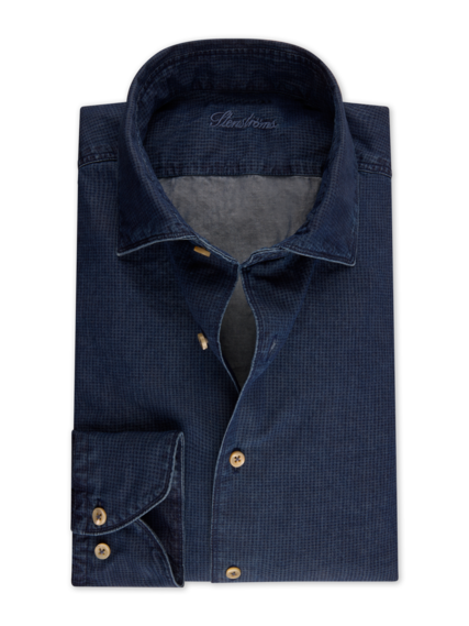 Stenstrøms skjorte 675721 8895 fitted, indigo