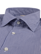Stenstrøms skjorte 675721 8969 fitted, navy strib