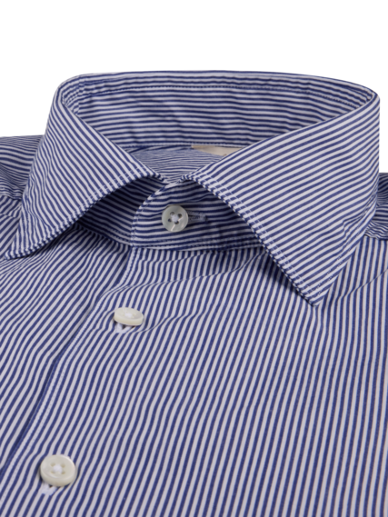 Stenstrøms skjorte 675721 8969 fitted, navy strib