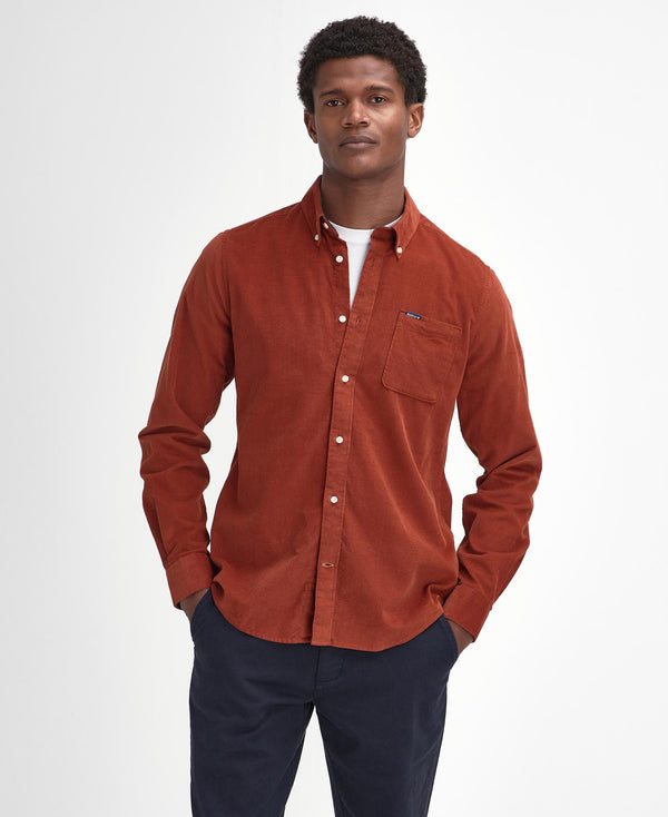Barbour skjorte fløjl Ramsey MSH5001 orange