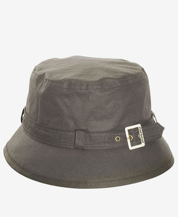 Barbour Kelso Wax Belted Bucket Hat LHA0174 OL11
