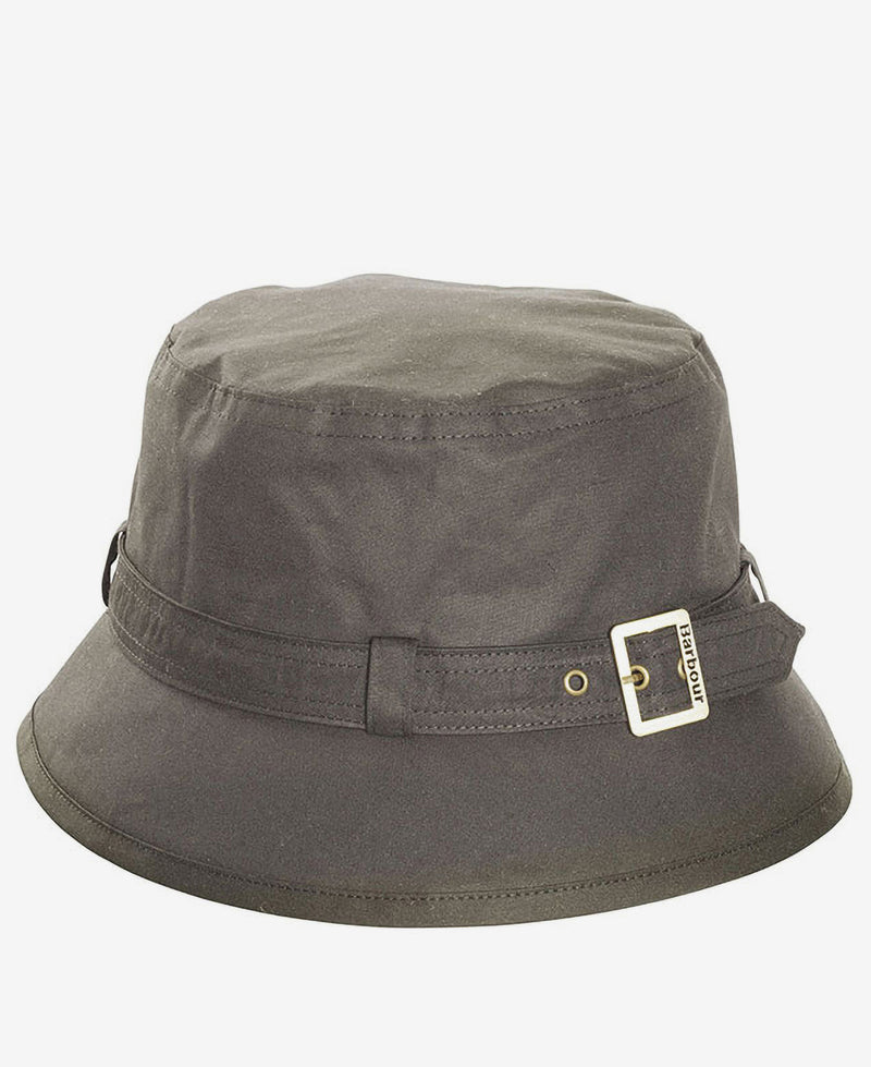 Barbour Kelso Wax Belted Bucket Hat LHA0174 OL11