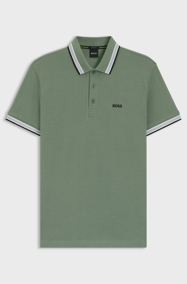 Boss polo t-shirt Paddy 5049055 grøn/359