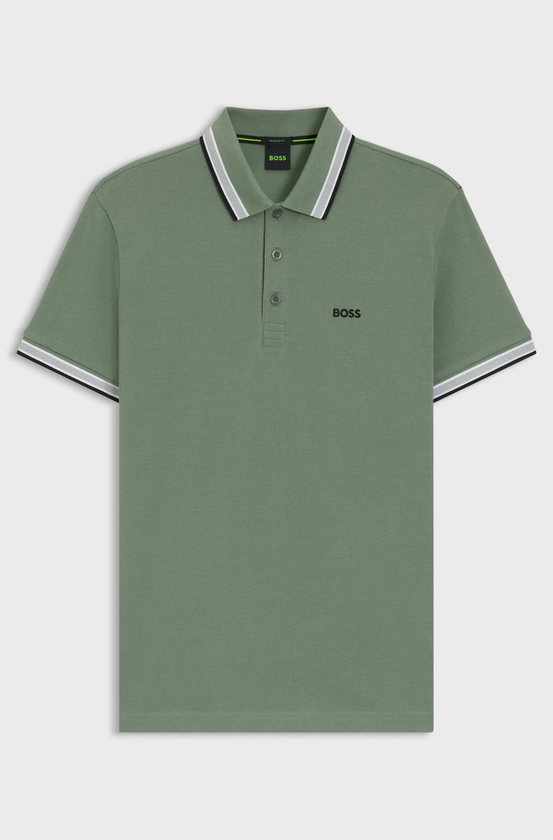 Boss polo t-shirt Paddy 5049055 grøn/359