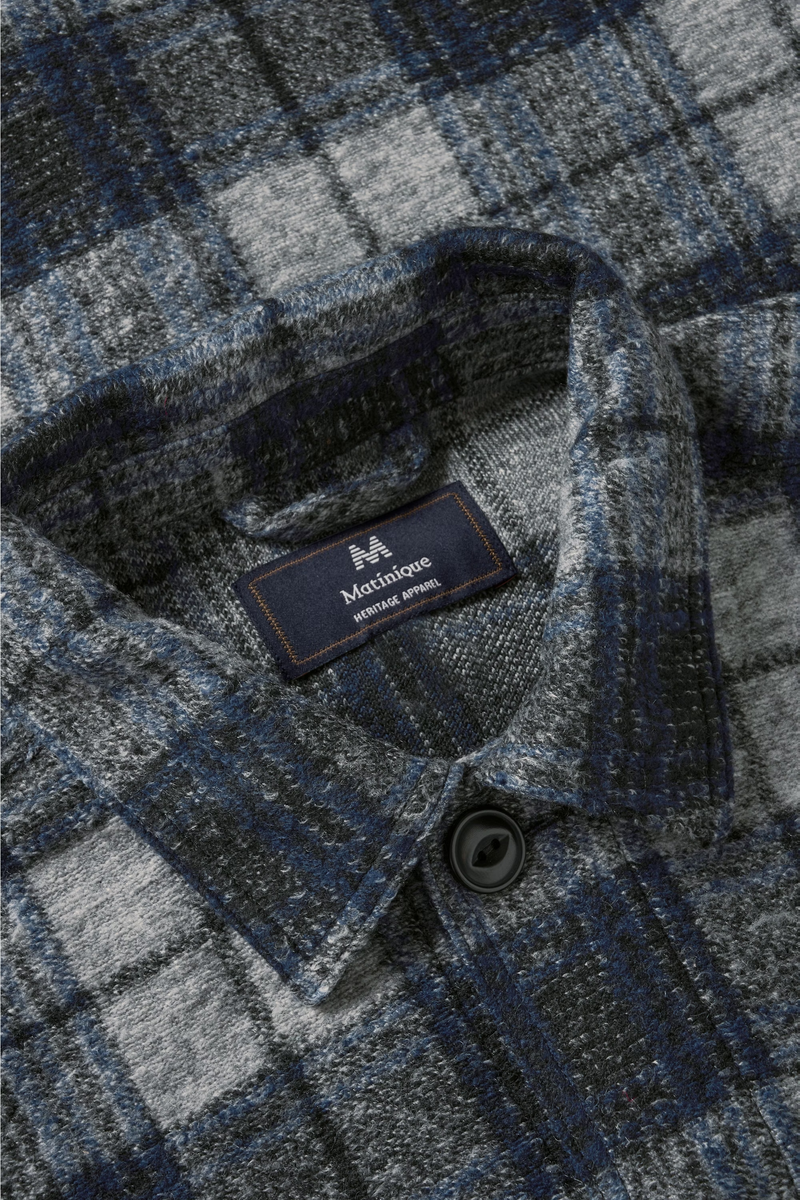 Matinique overshirt Pelton 30208636 grå/navy