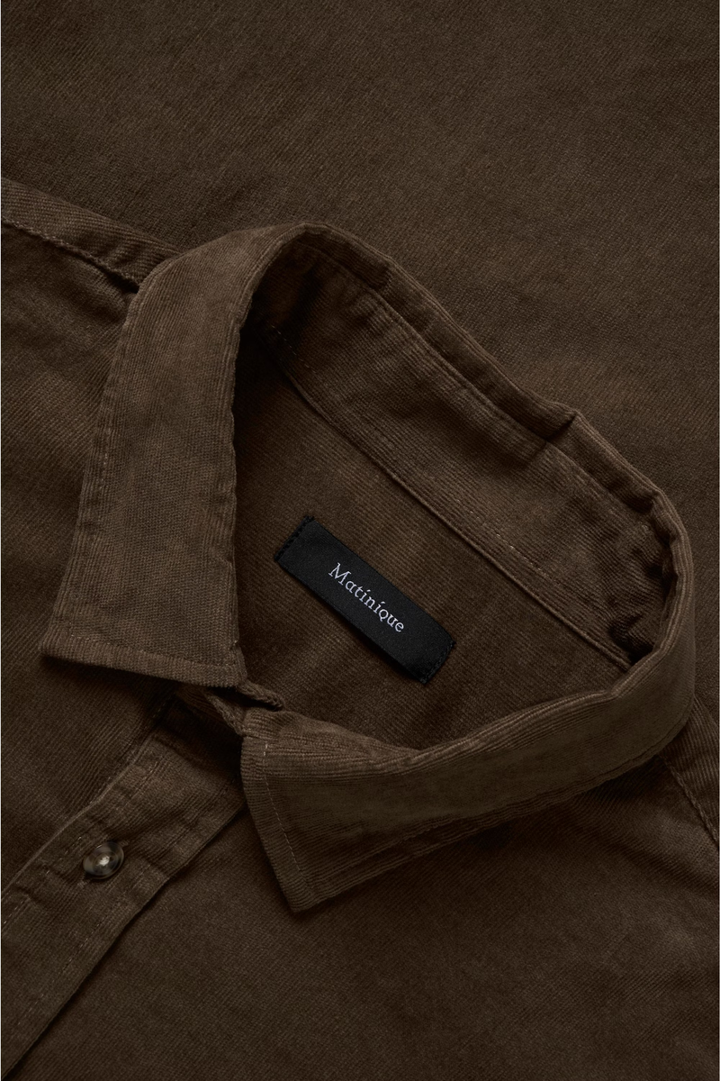 Matinique skjorte fløjl Trostol 30206348 brun