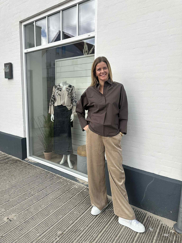 Stenstrøms Karoline Shirt 1410732251 Col.Brown 280