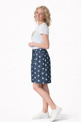 TELERIA ZED Katy Shorts Col. Denim m.blomster