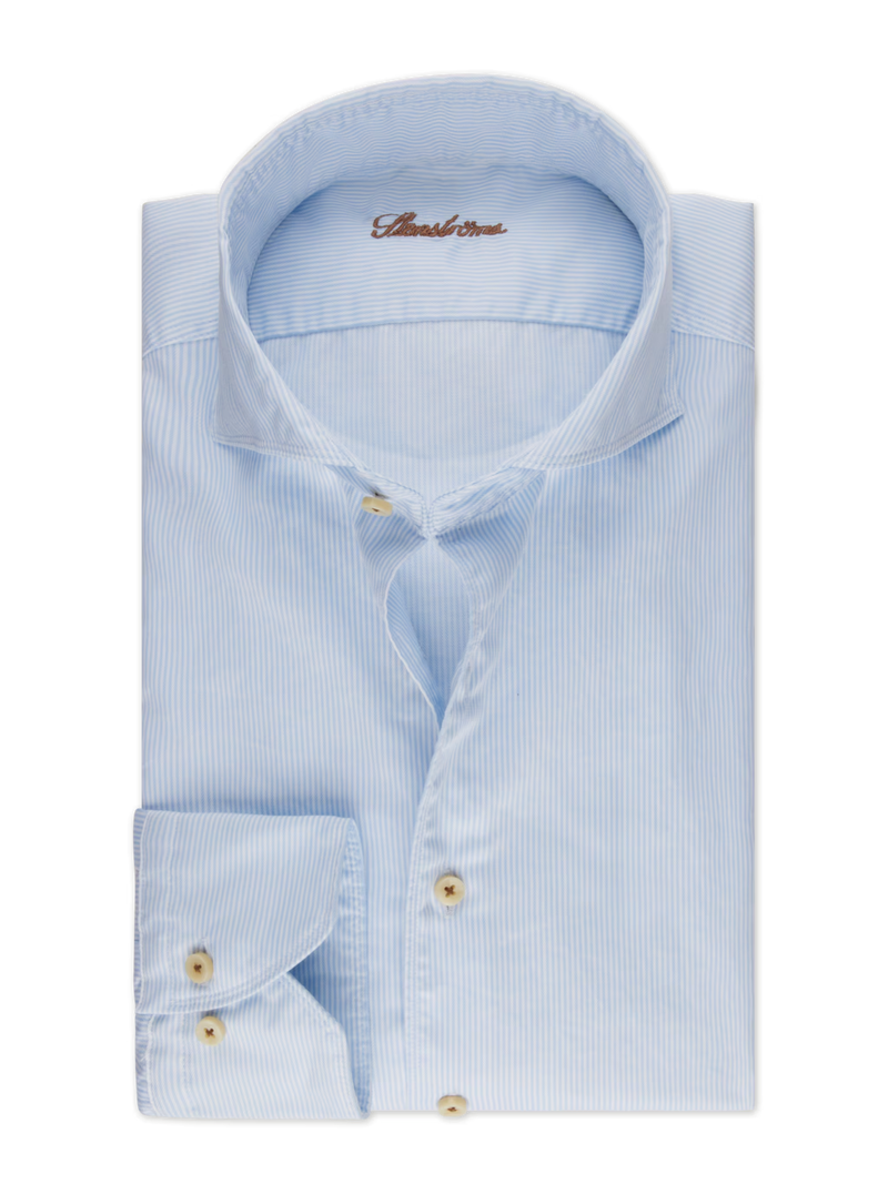 Stenstrøms skjorte regular 674221-1610 twill lblå