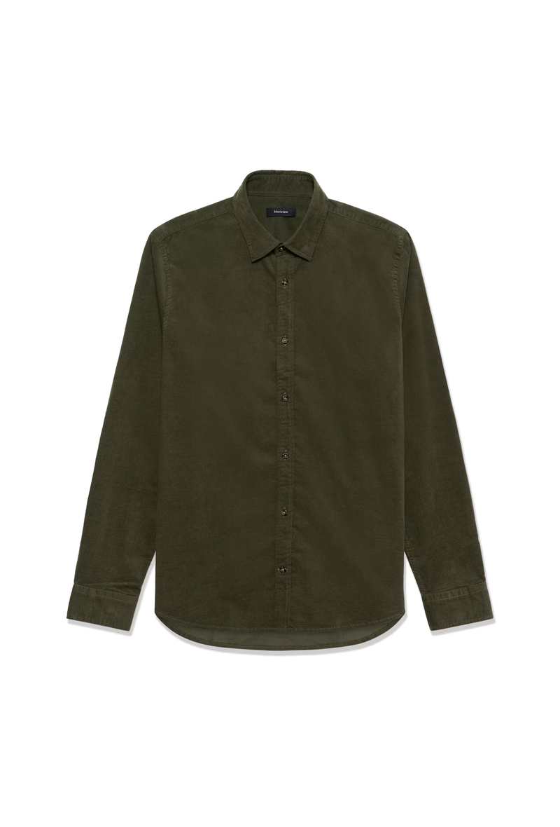 Matinique skjorte fløjl Trostol 30206348 army