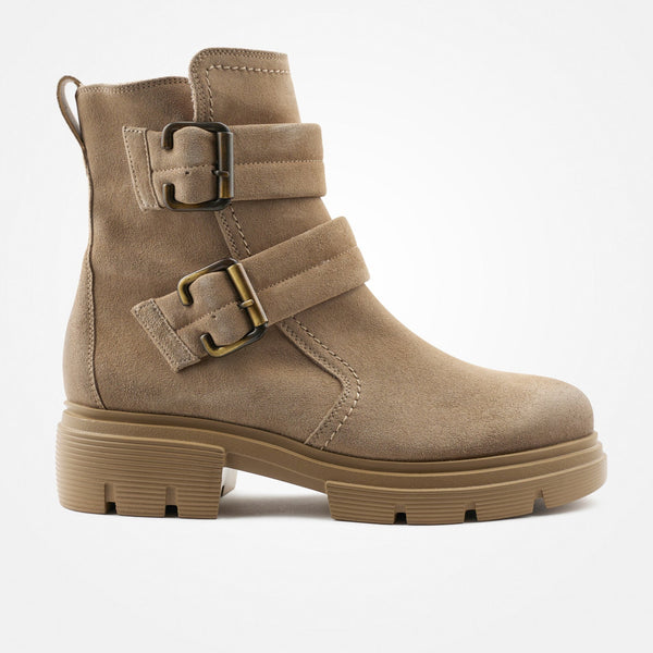 Paul Green Støvle Soft Suede Almond 9035-06x Sand