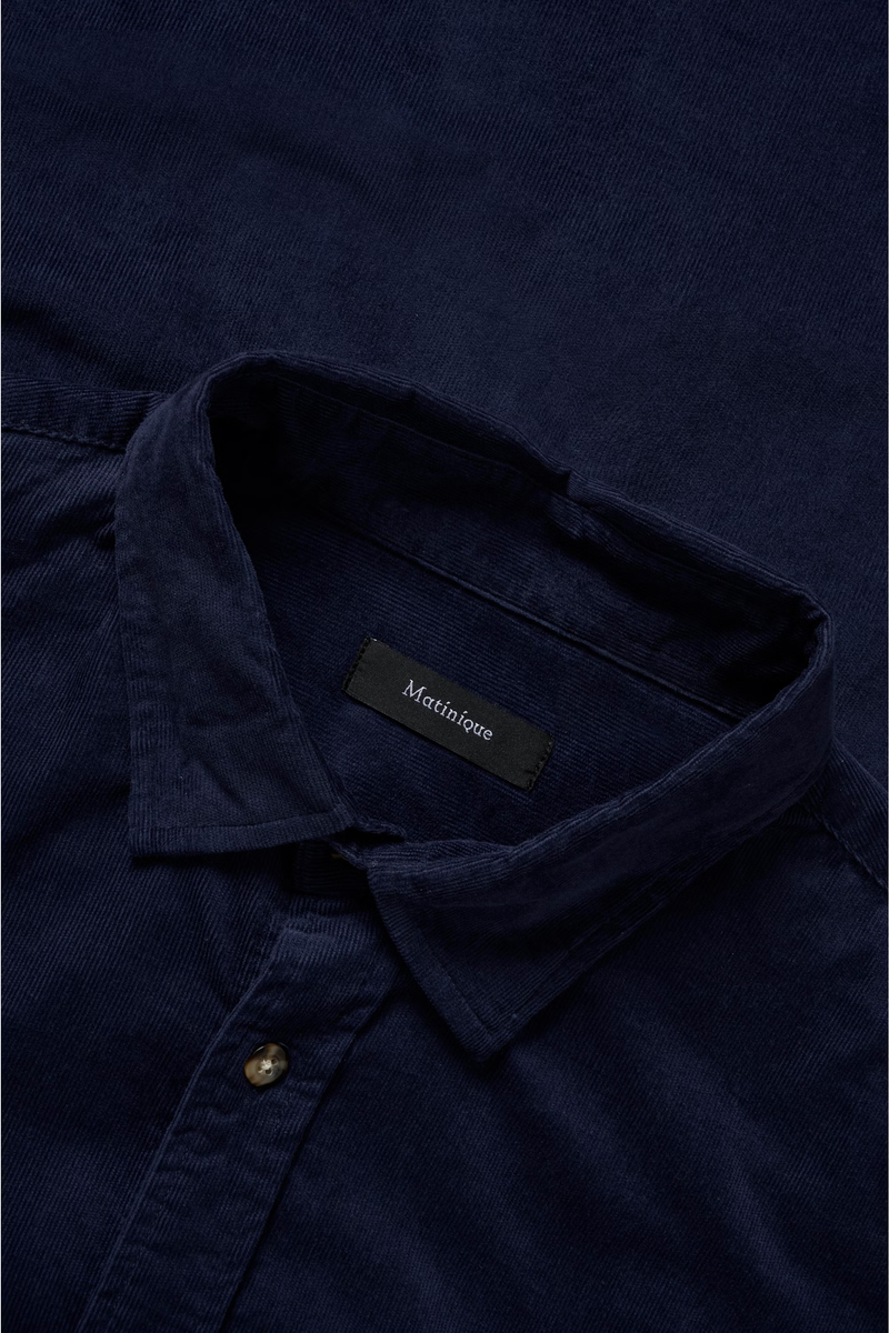 Matinique skjorte fløjl Trostol 30206348 navy