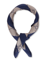 Stenstrøms Silk Scarf 9314910000 Hvid/Navy 191