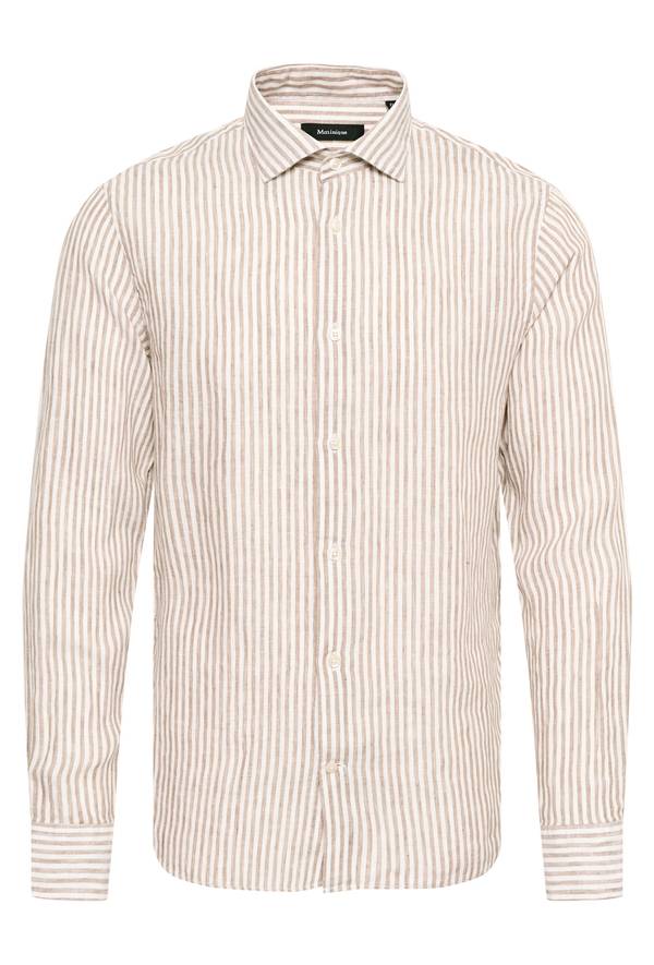 Matinique hørskjorte Marc 30207239 sand