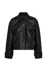 Atelier Taktil Lily Leather Jacket A1005 Col.Black