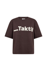 Atelier Taktil Paris Logo Tee A1009 Col.Espresso Brown