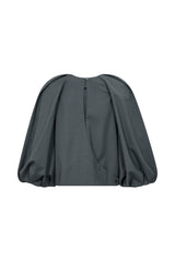 Atelier Taktil Sinclair Balloon Blouse A1075 Col. Steel Green