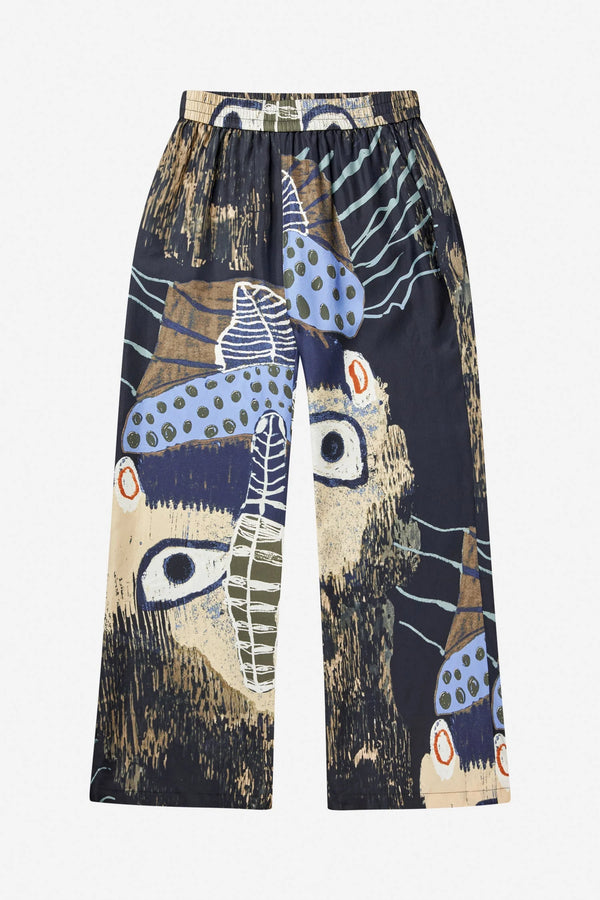 Munthe Arum Bukser 253-1400-25318 Col. Print Black