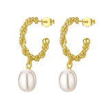 ZEFINA DENMARK - Øreringe Alba forgyldt