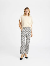 Gustav Bukser Cali 56041 Print i Sort og Offwhite